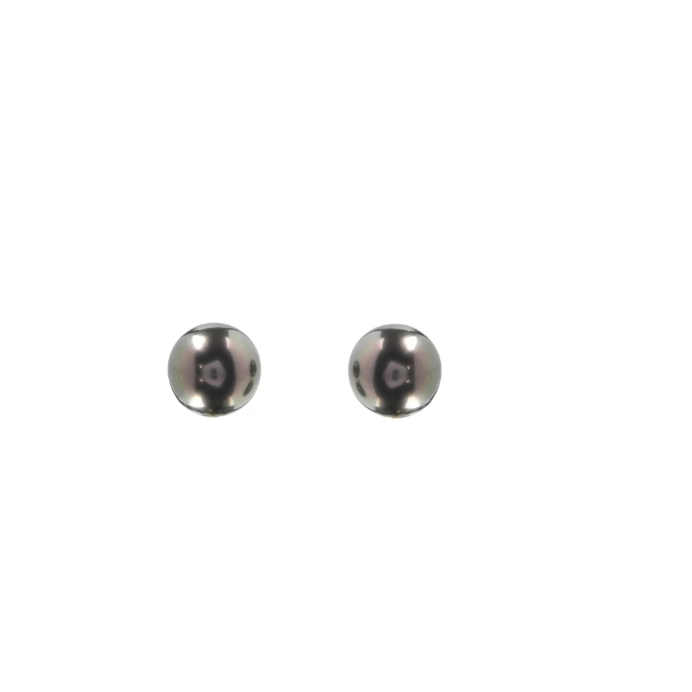 Elegant Tahitian Black Pearl Stud Earrings in 18K Solid Gold, Classic Minimalist Jewellery, Modern Style Gift for Her, Everyday Earrings